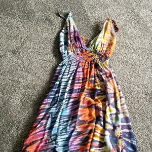Tie dye sun dress - s/m